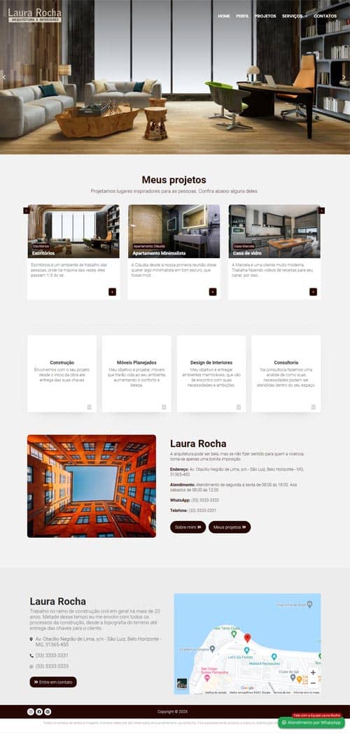 Modelo de site para Arquiteto, urbanista, designers de interiores, escritórios de arquitetura e paisagista Modelo de site para Arquiteto, urbanista, designers de interiores, escritórios de arquitetura e paisagista