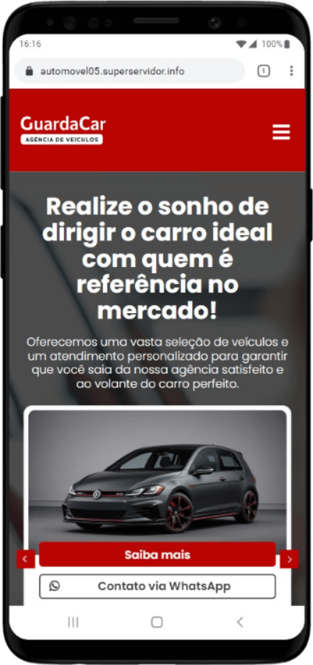 GuardaCar - Site para agência de veículos