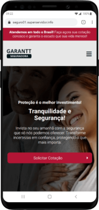 Modelo de Site para seguradoras ou corretoras de seguro