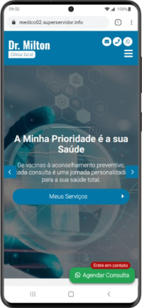 Modelo de Site para para médico autônomos e clínica de médicos